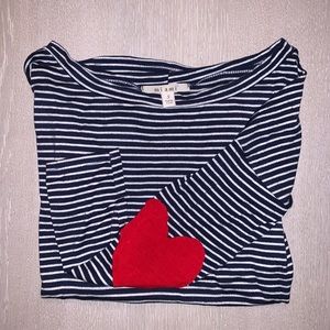 Long-Sleeve Tee Heart Elbow Pads
